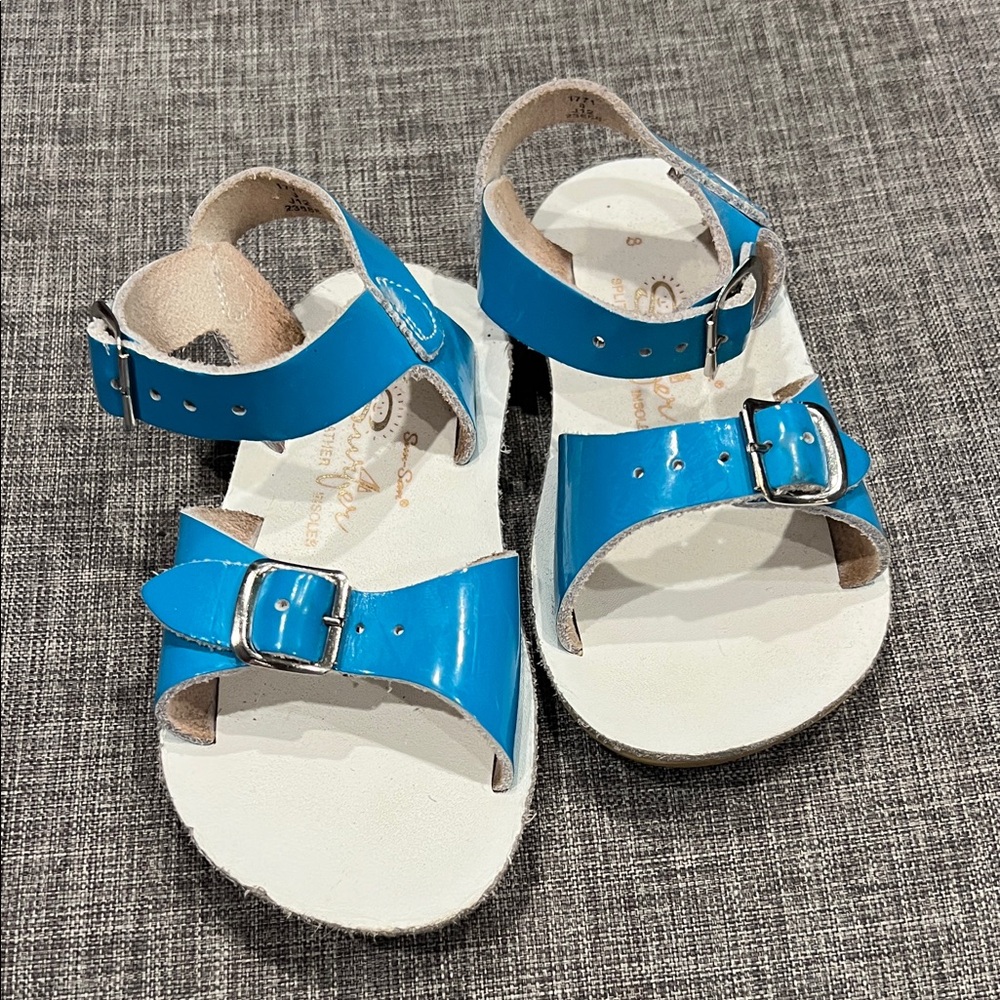 Chic Blue Kids Sandals with Adjustable Straps